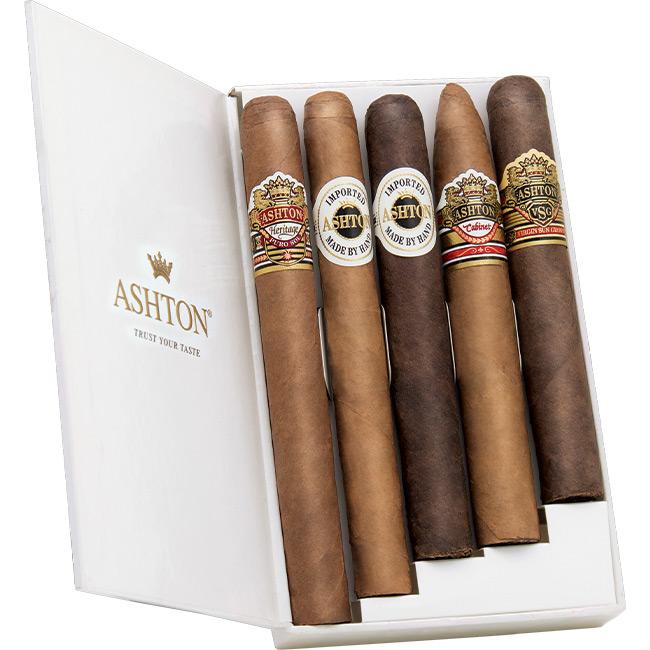 ashton, sampler, cigars, ashton 5 cigar assortment, tobacco, Houston, Texas